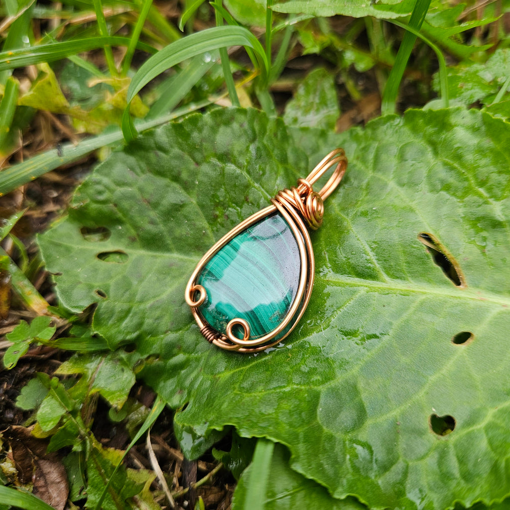 Copper Malachite Pendant