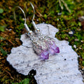 Sterling Silver- Vera Cruz Amethyst Dangle Earrings