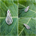 Rutilated Quartz/Garnet Pendant