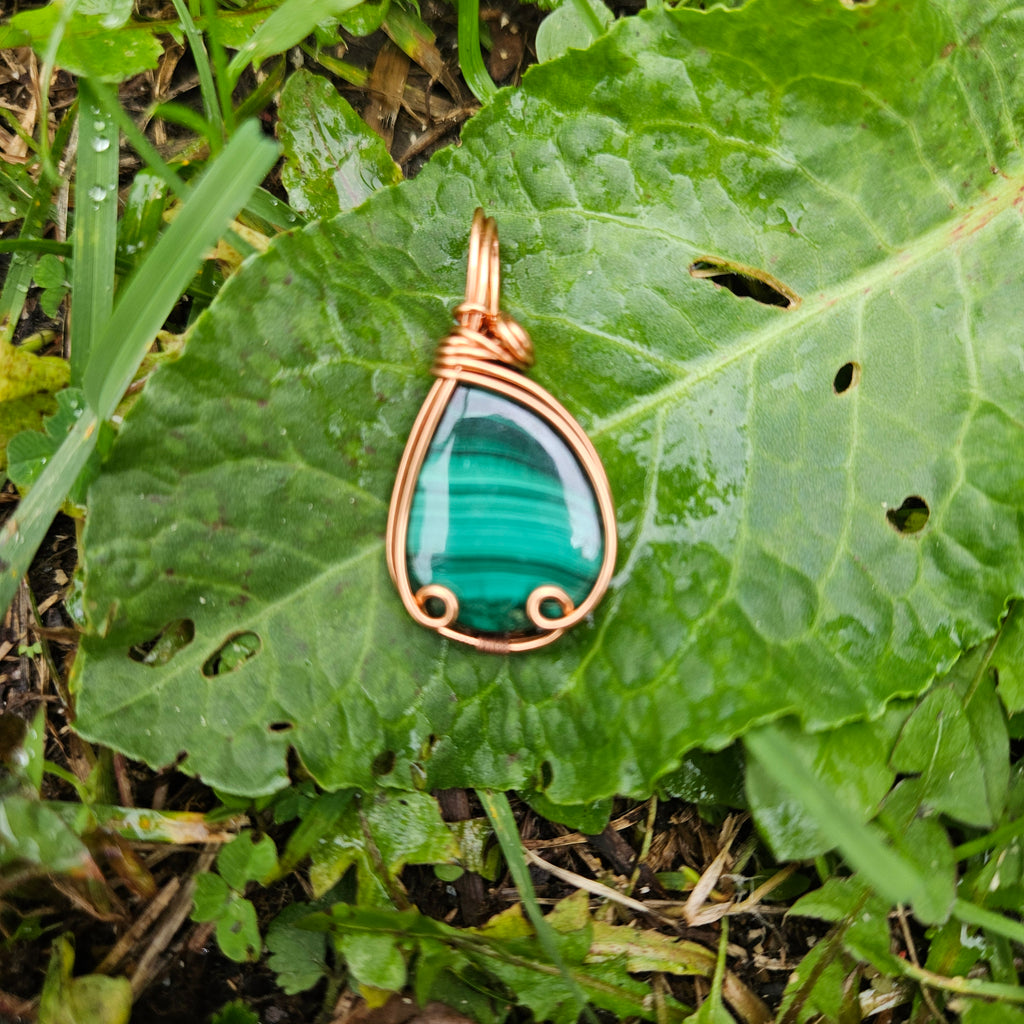 Copper Malachite Pendant