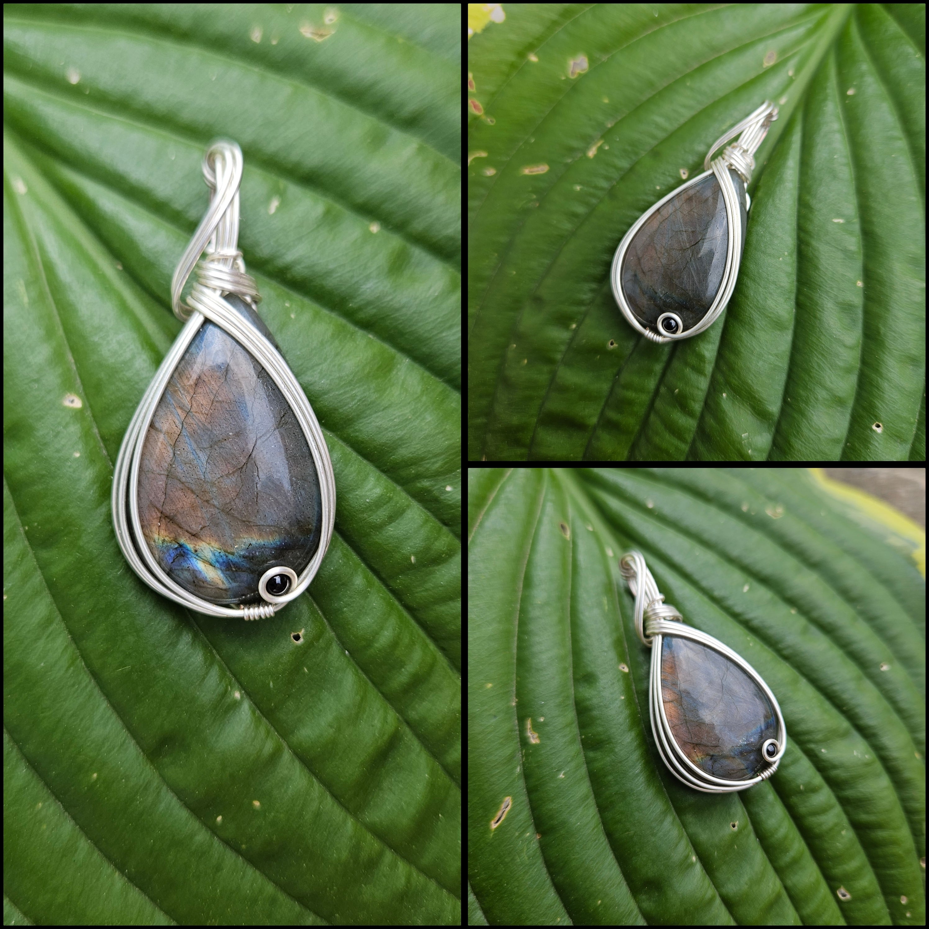 Purple Labradorite/Onyx