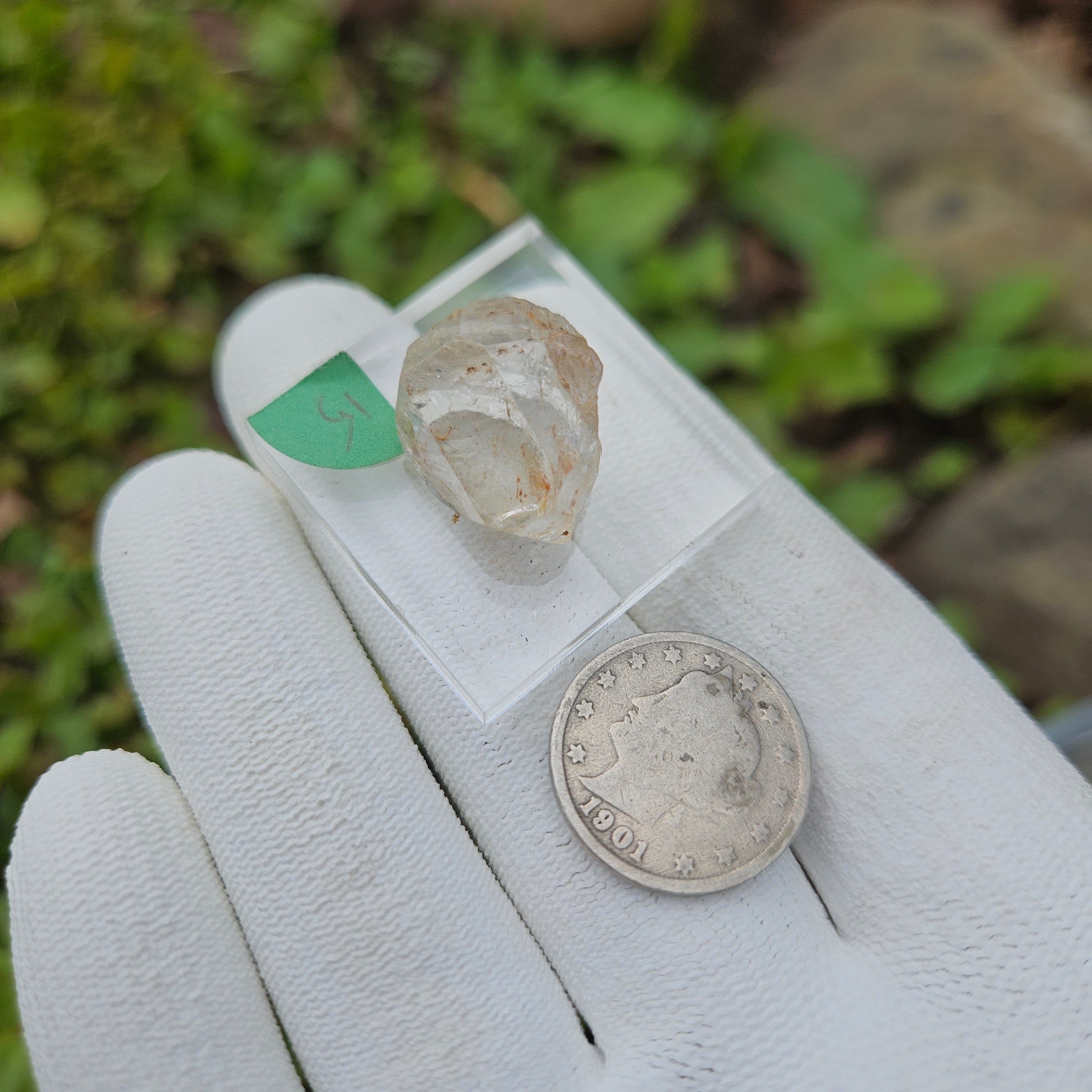 "Hampshirmer" Diamond Smoky Quartz Floater