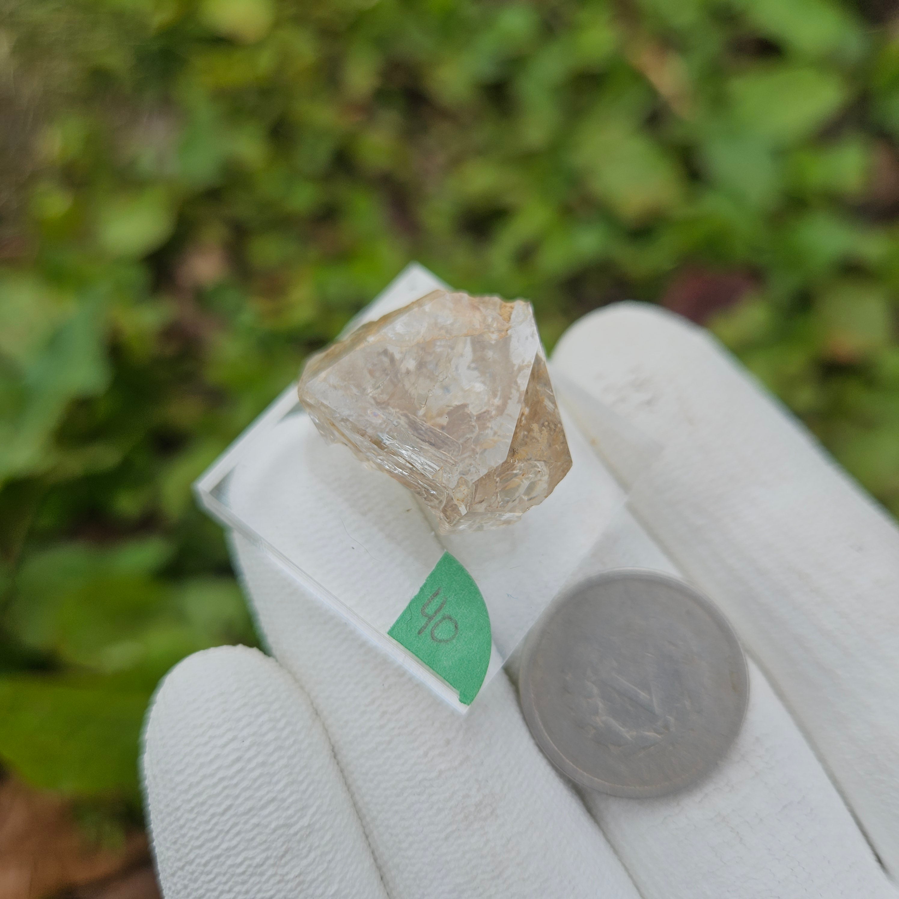 "Hampshirmer" Diamond Smoky Quartz Floater